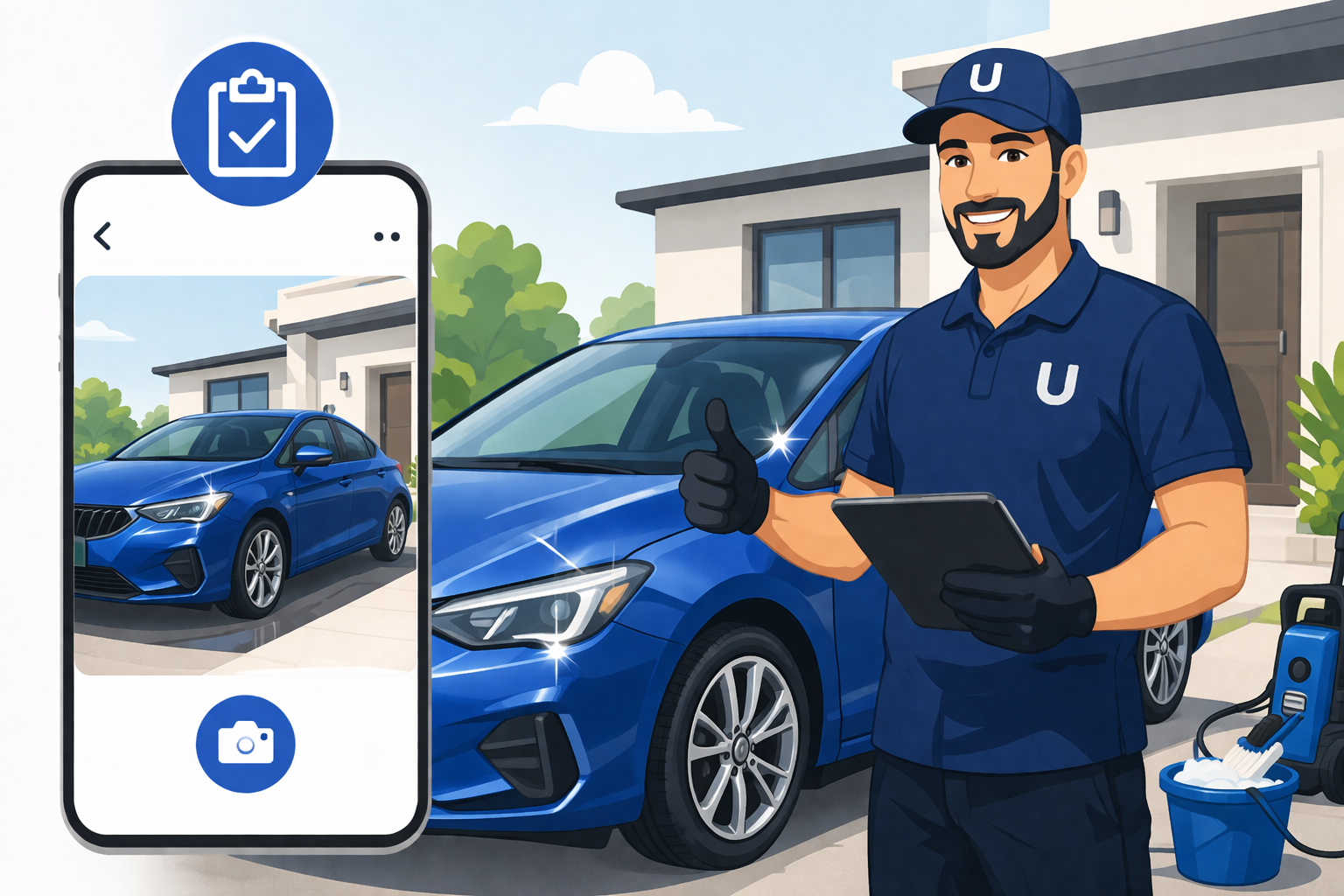 Lavado listo, registro fotográfico